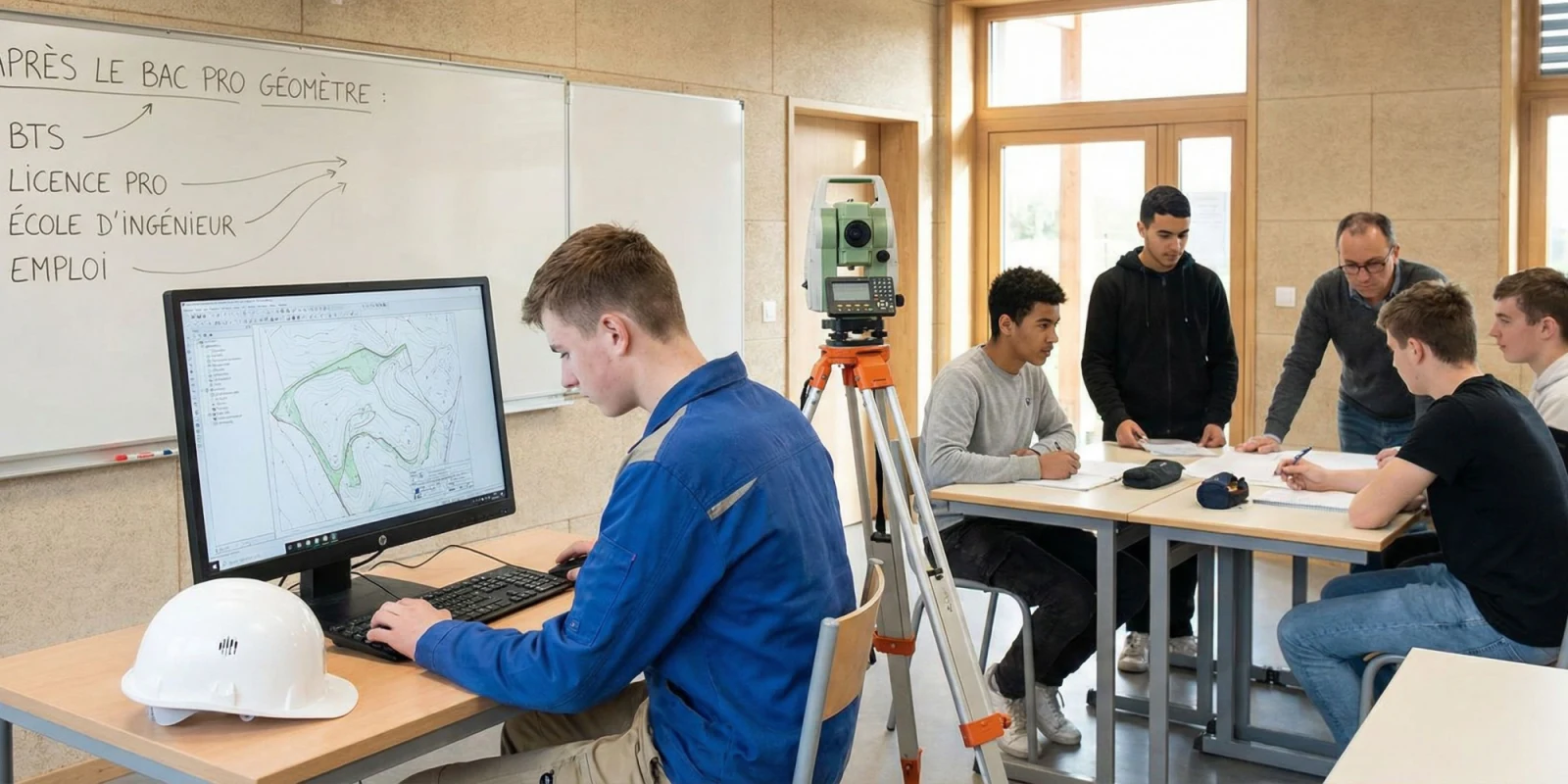 Poursuites d'Études après le Bac Pro Géomètre : BTS, Licences et Écoles d'Ingénieurs