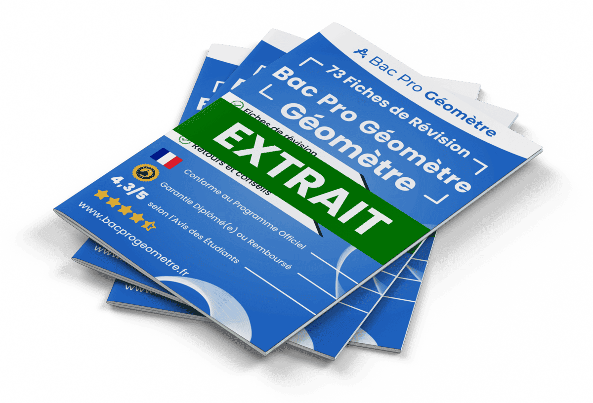 15 Fiches Révision gratuites Bac Pro Géomètre